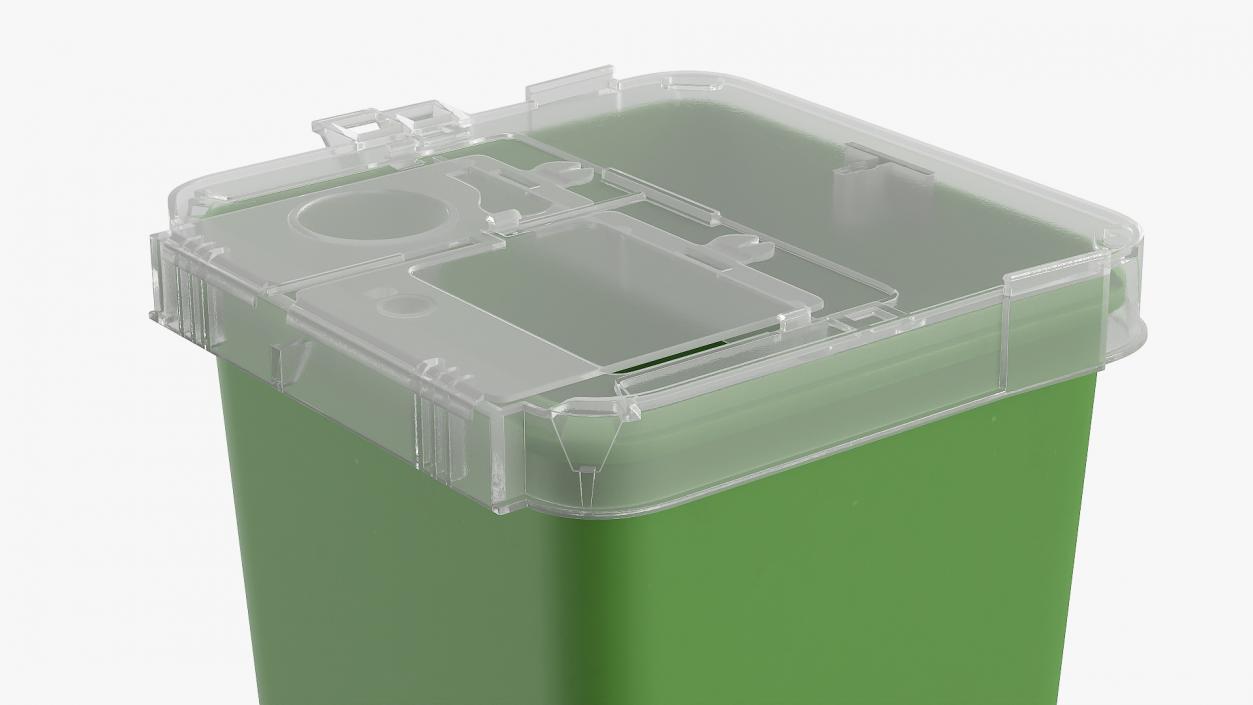 Tabletop Plastic Waste Container 3D