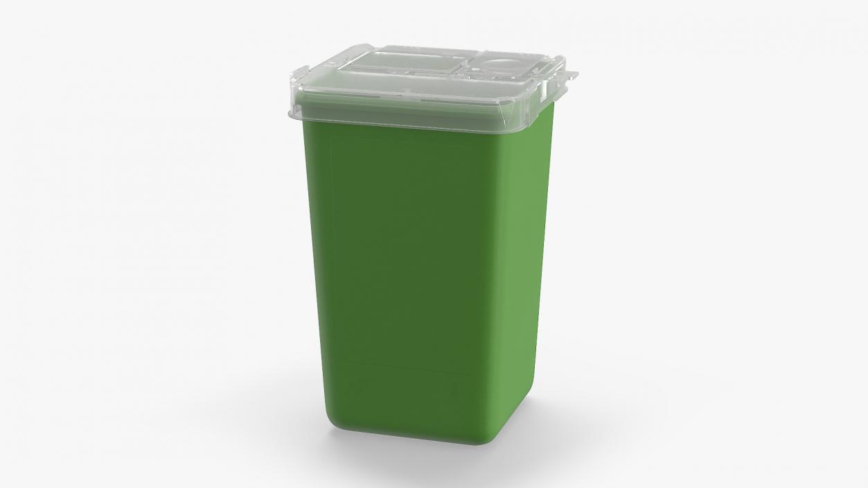 Tabletop Plastic Waste Container 3D