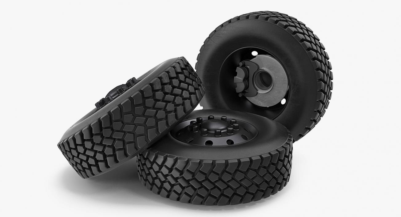 3D Off Road Rim and Tyre