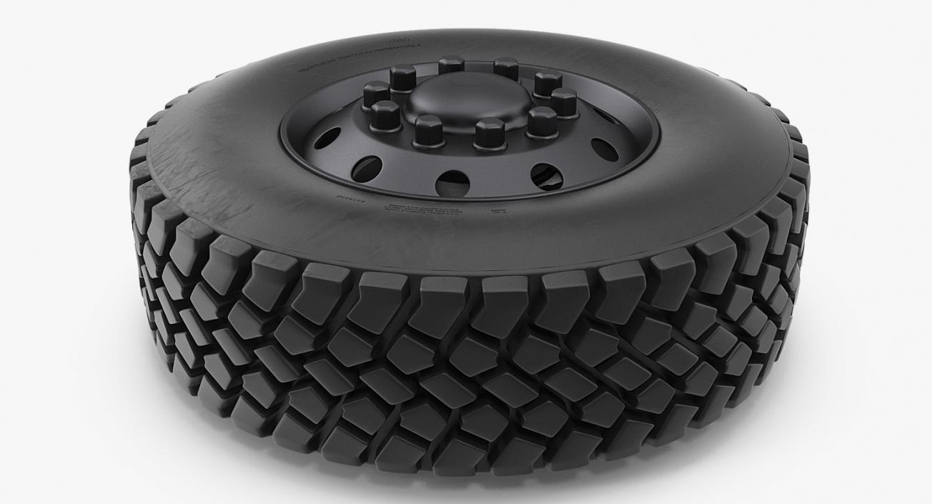 3D Off Road Rim and Tyre