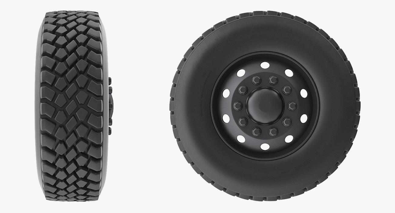 3D Off Road Rim and Tyre