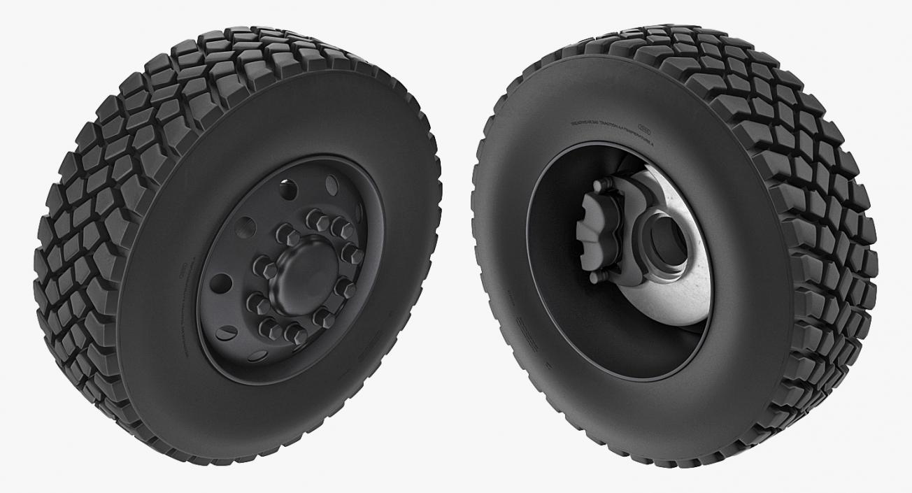 3D Off Road Rim and Tyre