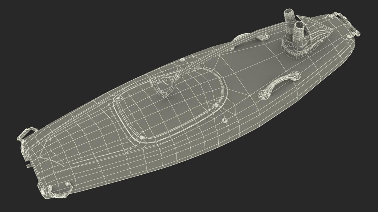 3D model Jet Surfboard Folded