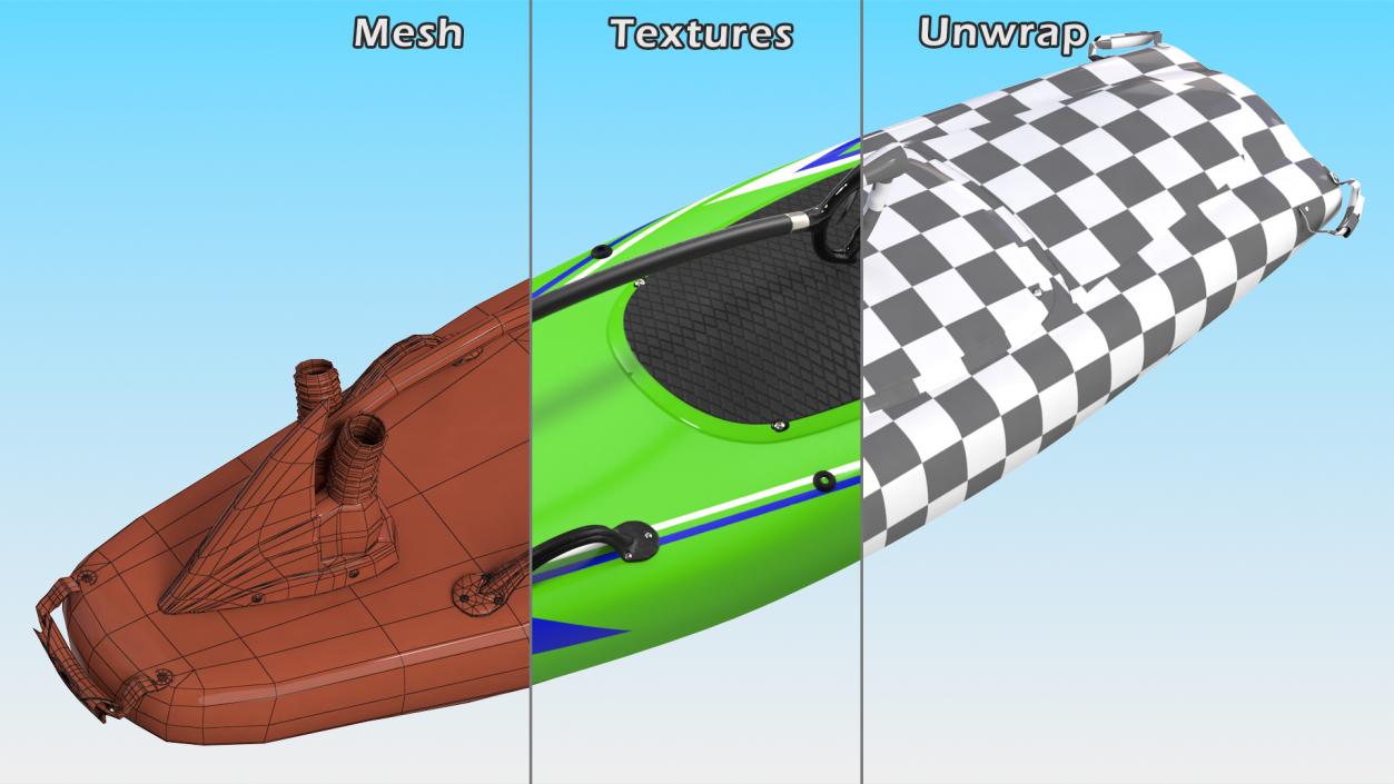 3D model Jet Surfboard Folded