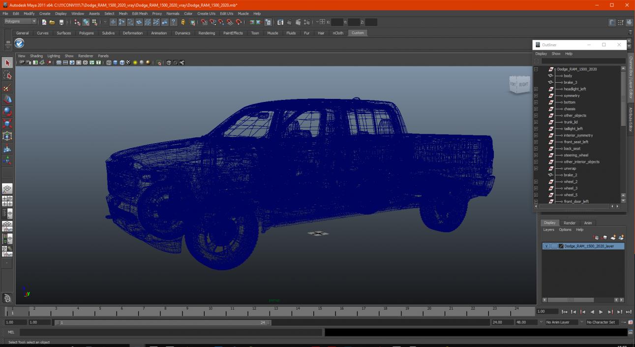 Dodge RAM 1500 2020 3D model