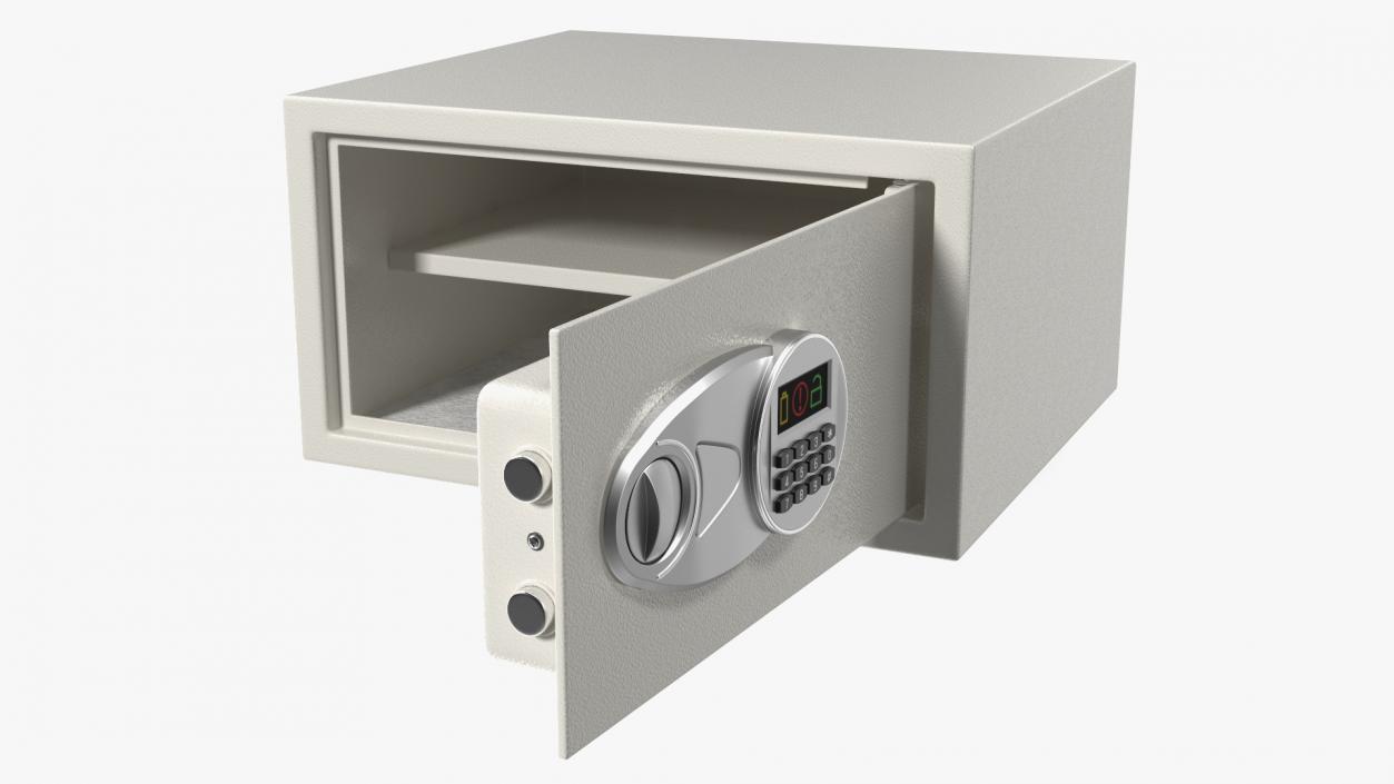 3D Digital Safe White model