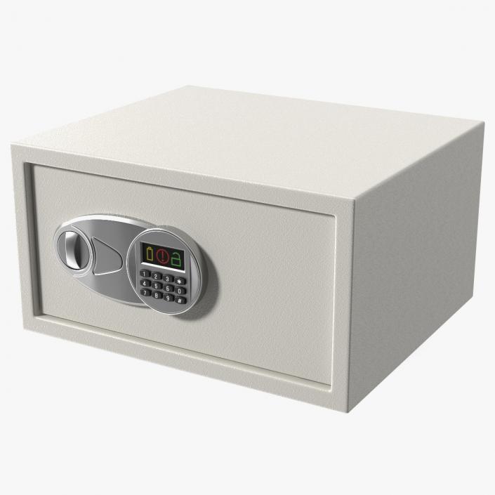 3D Digital Safe White model