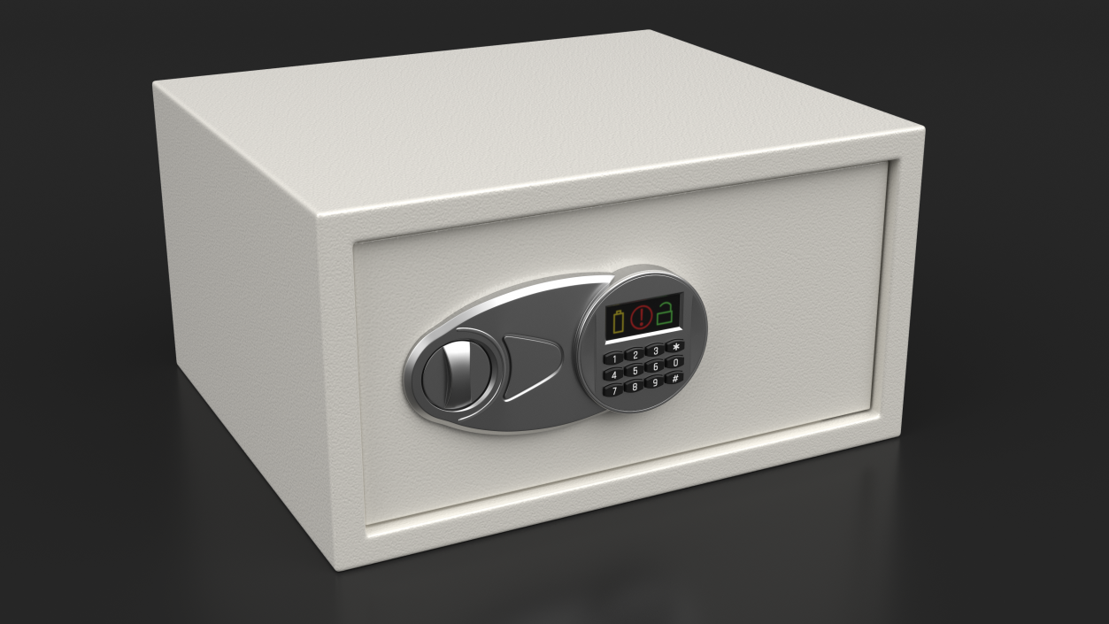 3D Digital Safe White model