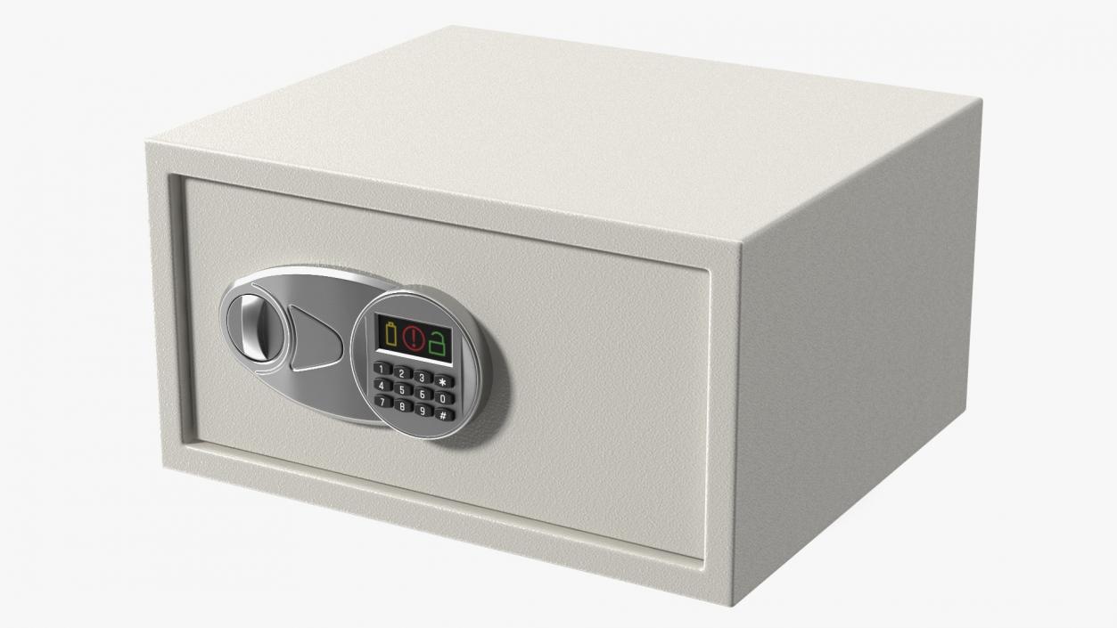 3D Digital Safe White model