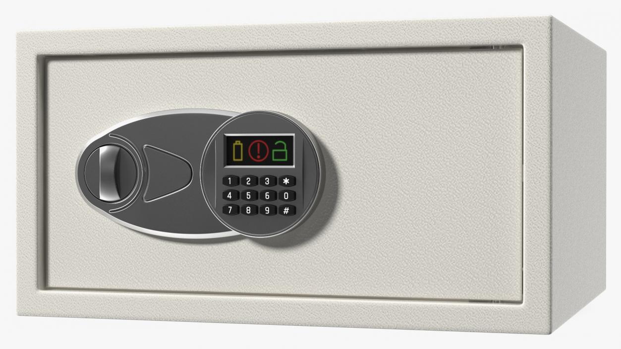 3D Digital Safe White model