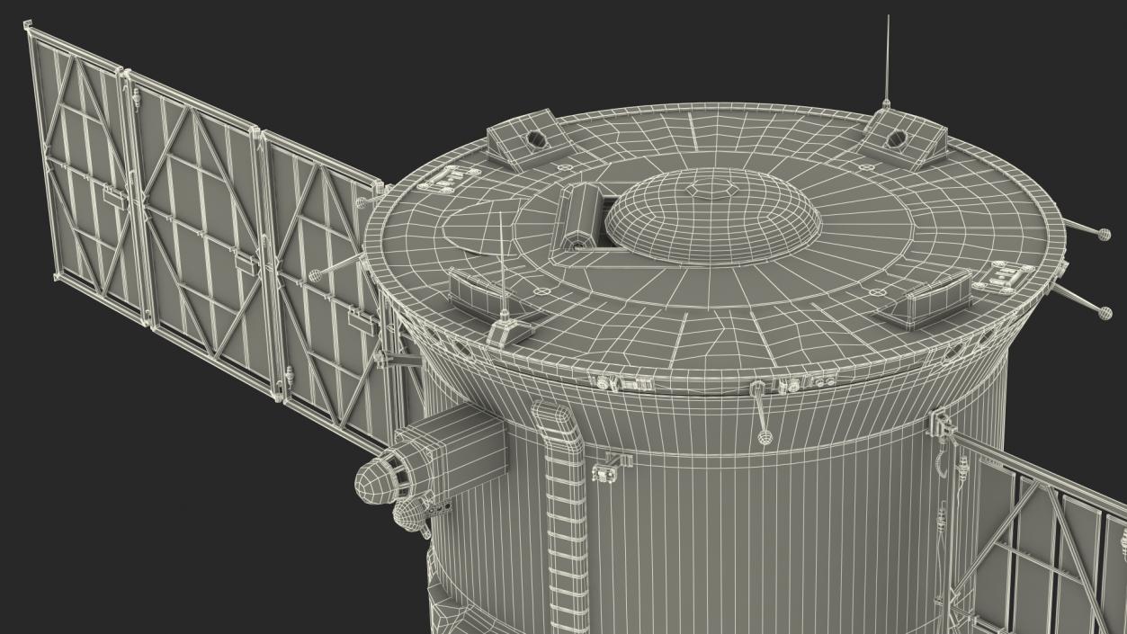 ISS Zvezda Module with Progress Spacecraft 3D