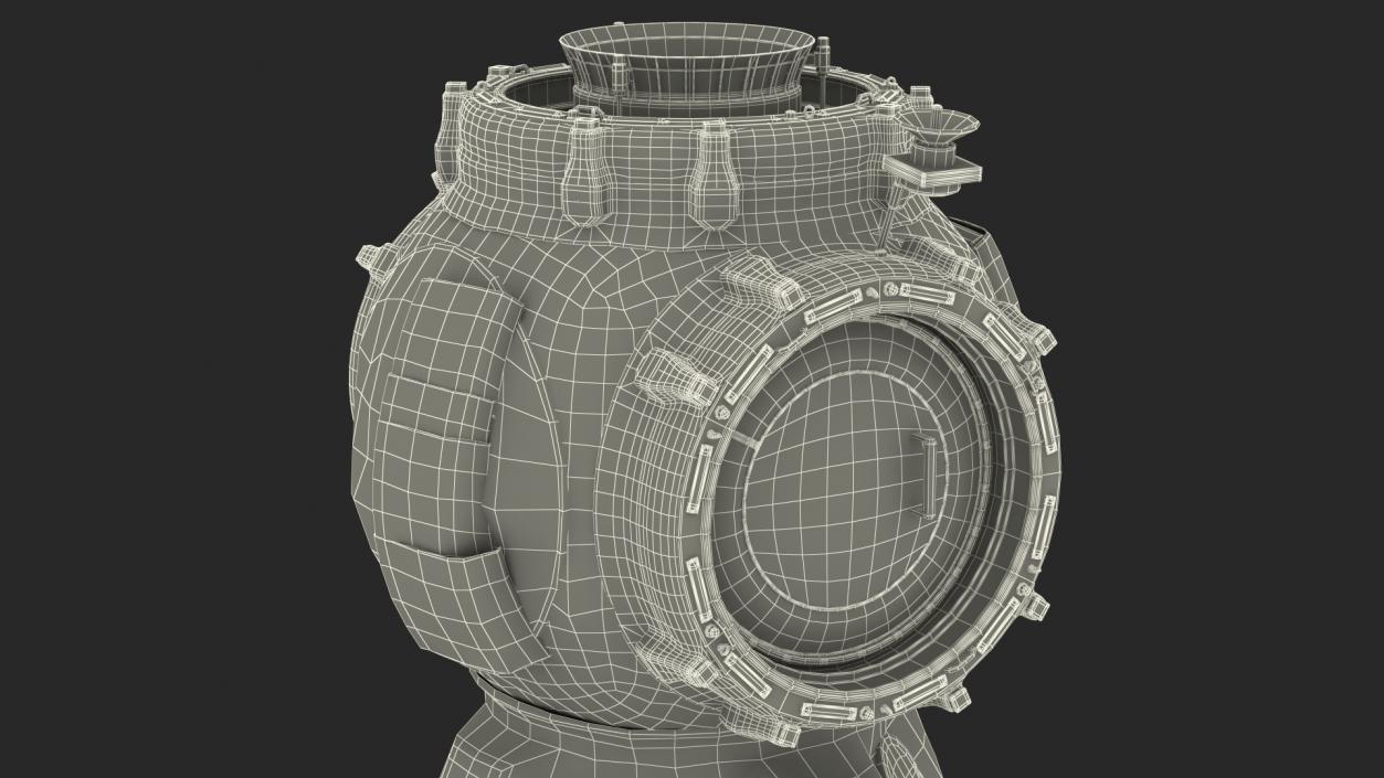 ISS Zvezda Module with Progress Spacecraft 3D