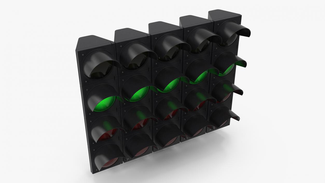 3D model Racing Start Lights Green