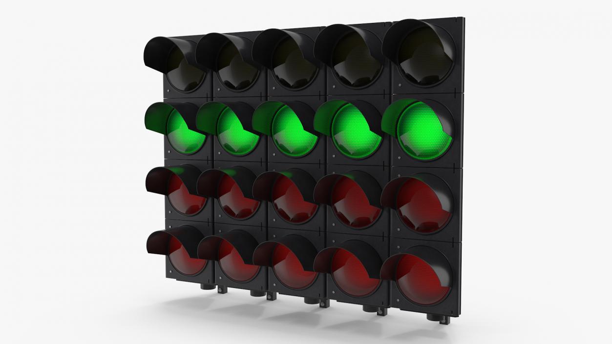 3D model Racing Start Lights Green