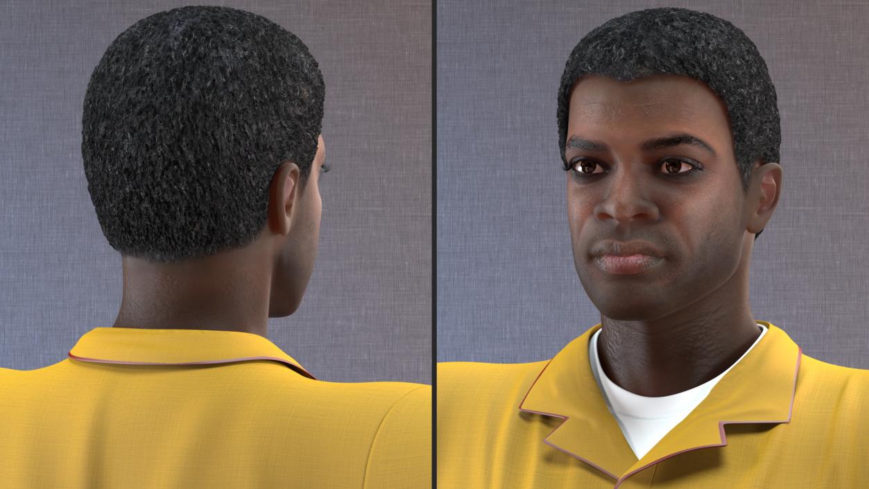 3D African American Locksmith Rigged model