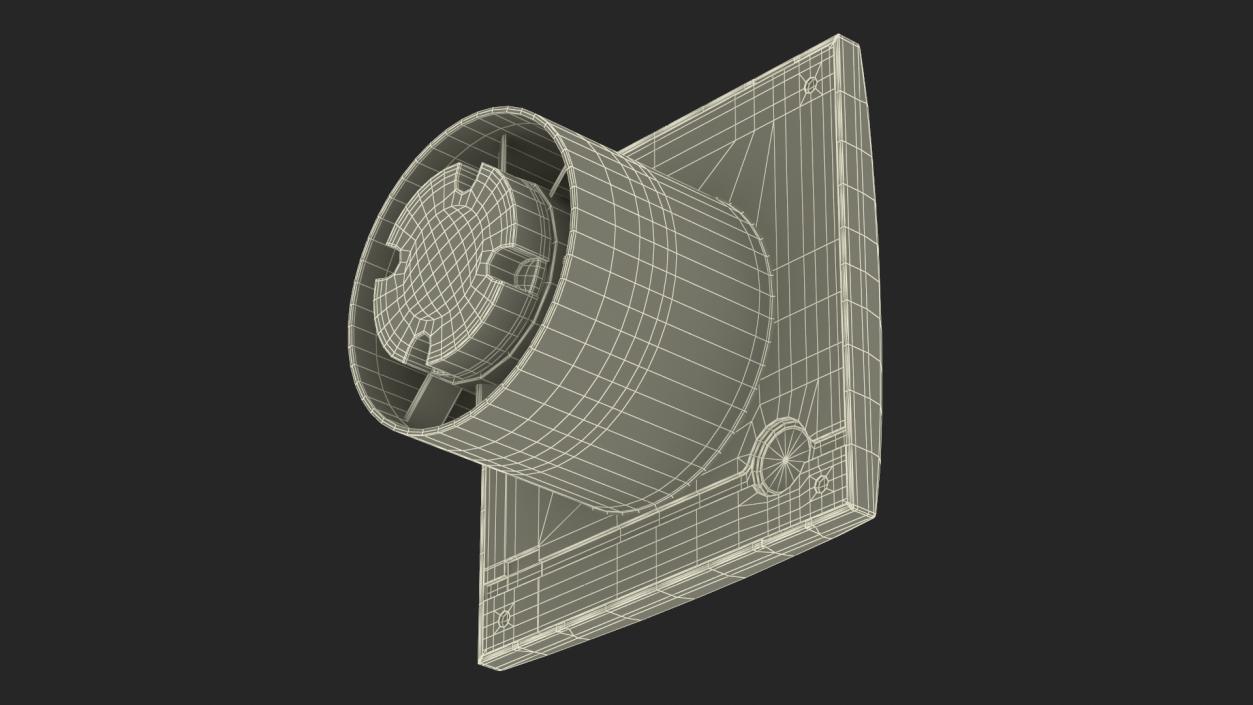 3D Silent Plastic Extractor Fan model