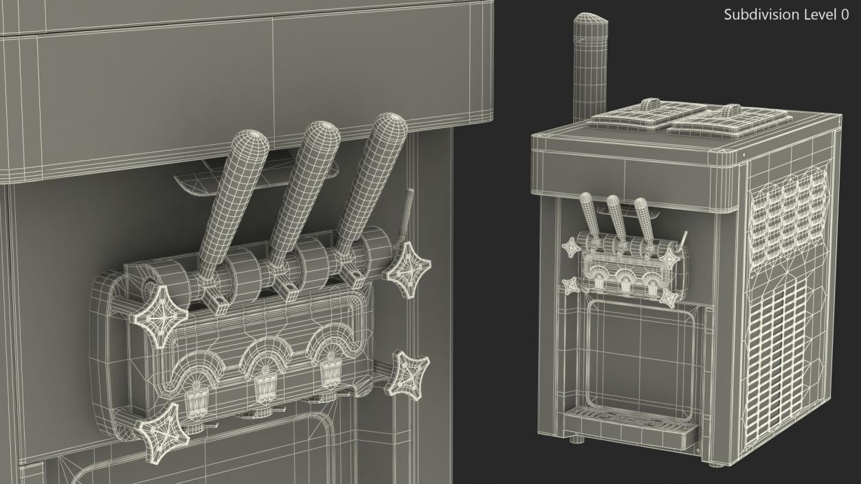 3D model VEVOR Commercial Ice Cream Machine Stainless Steel