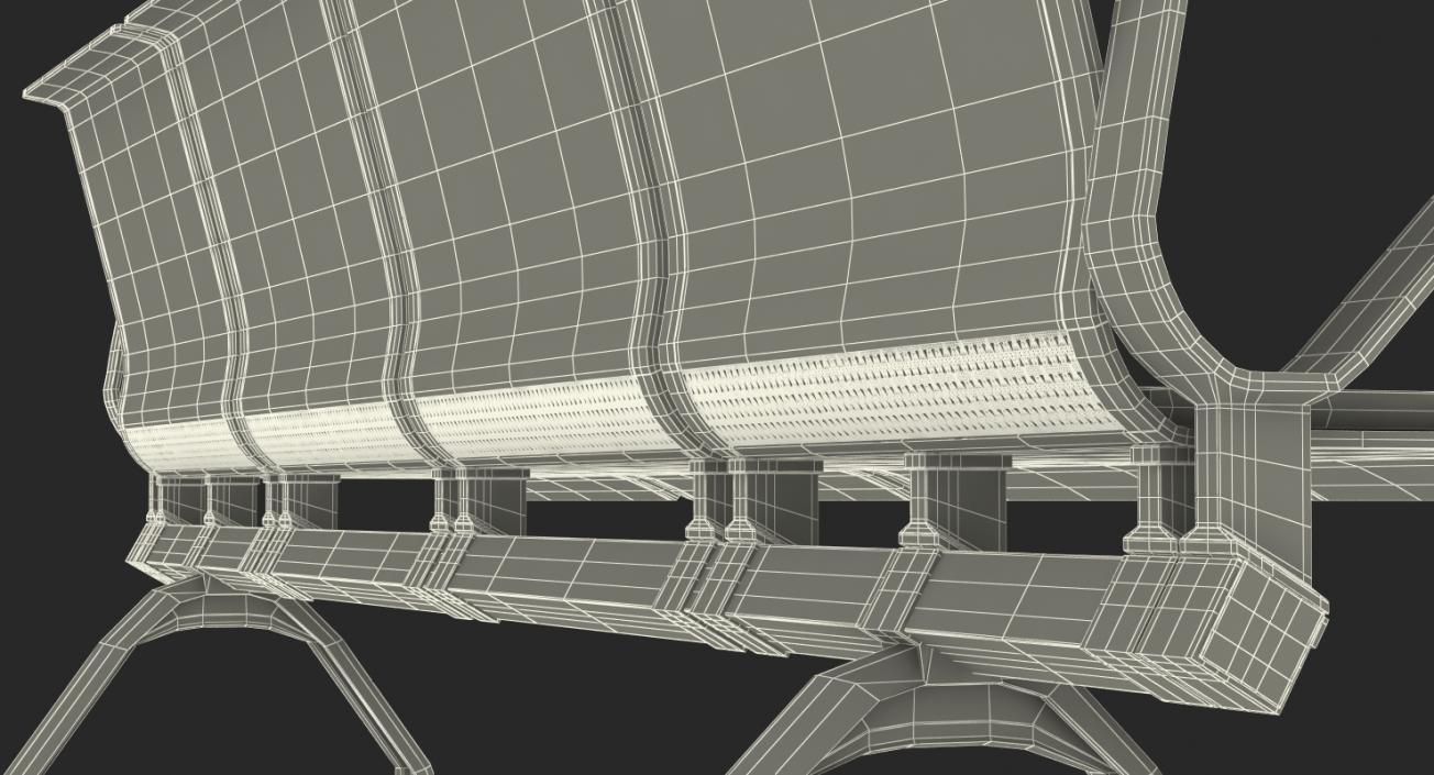 3D model Public Waiting Seats