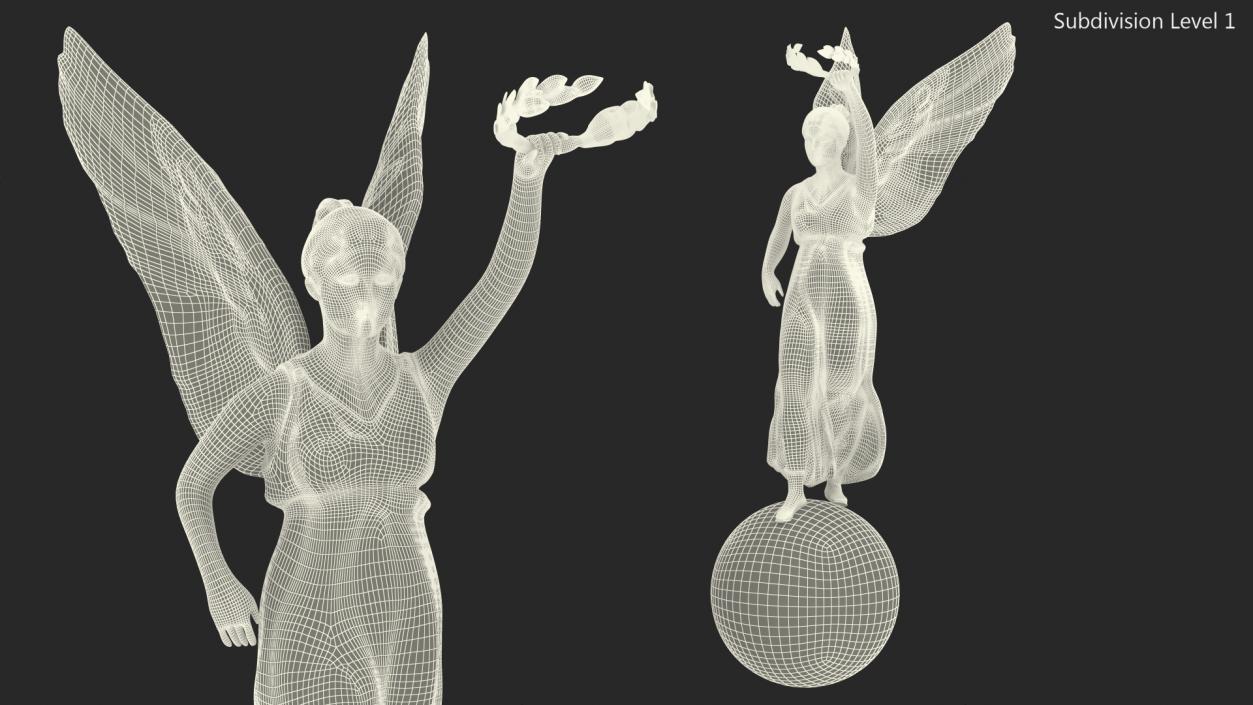 Nike Goddess Statue 3D model