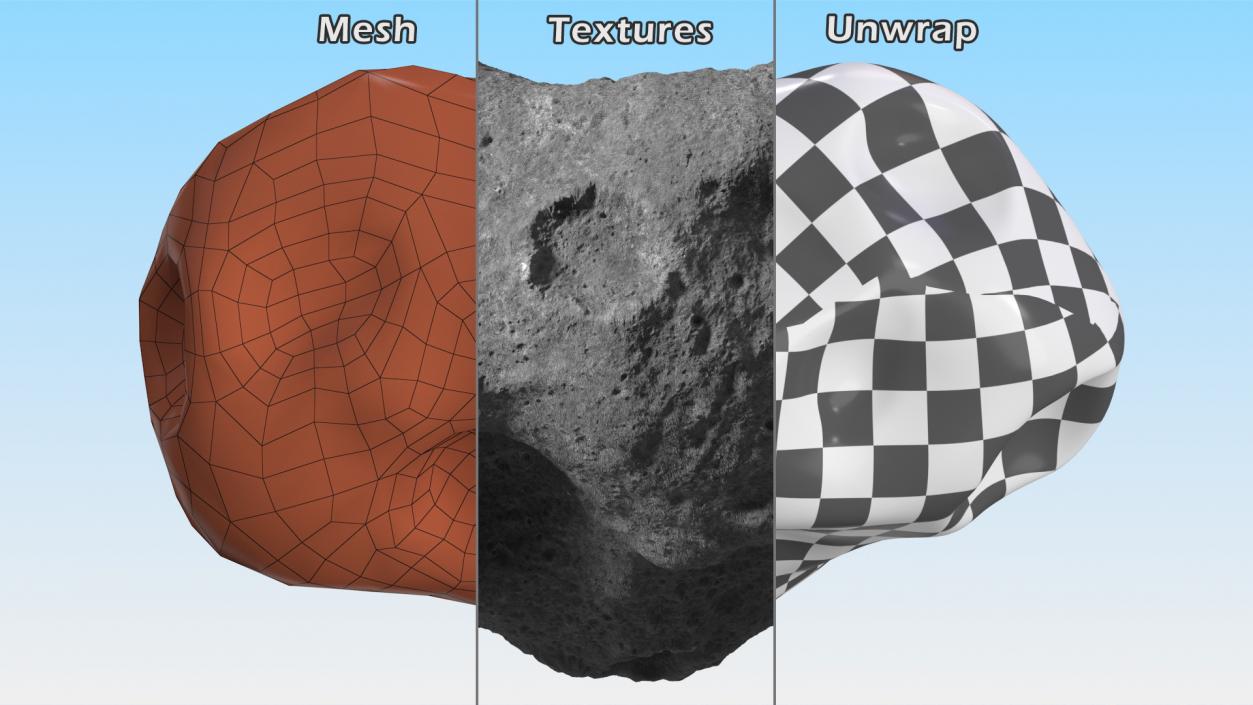 3D model Asteroid 100 Meter in Diameter