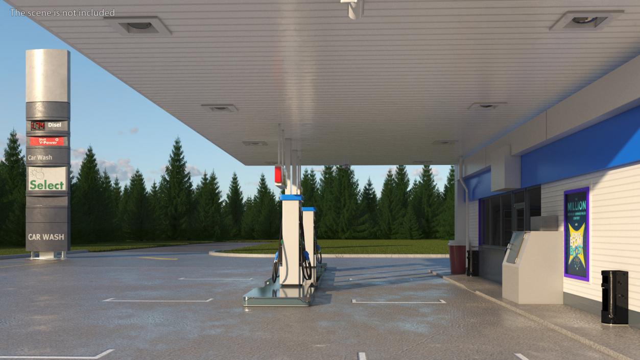 3D Petrol Stations Collection