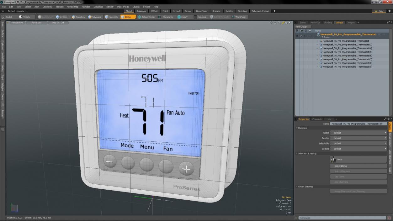 3D model Honeywell T6 Pro Programmable Thermostat