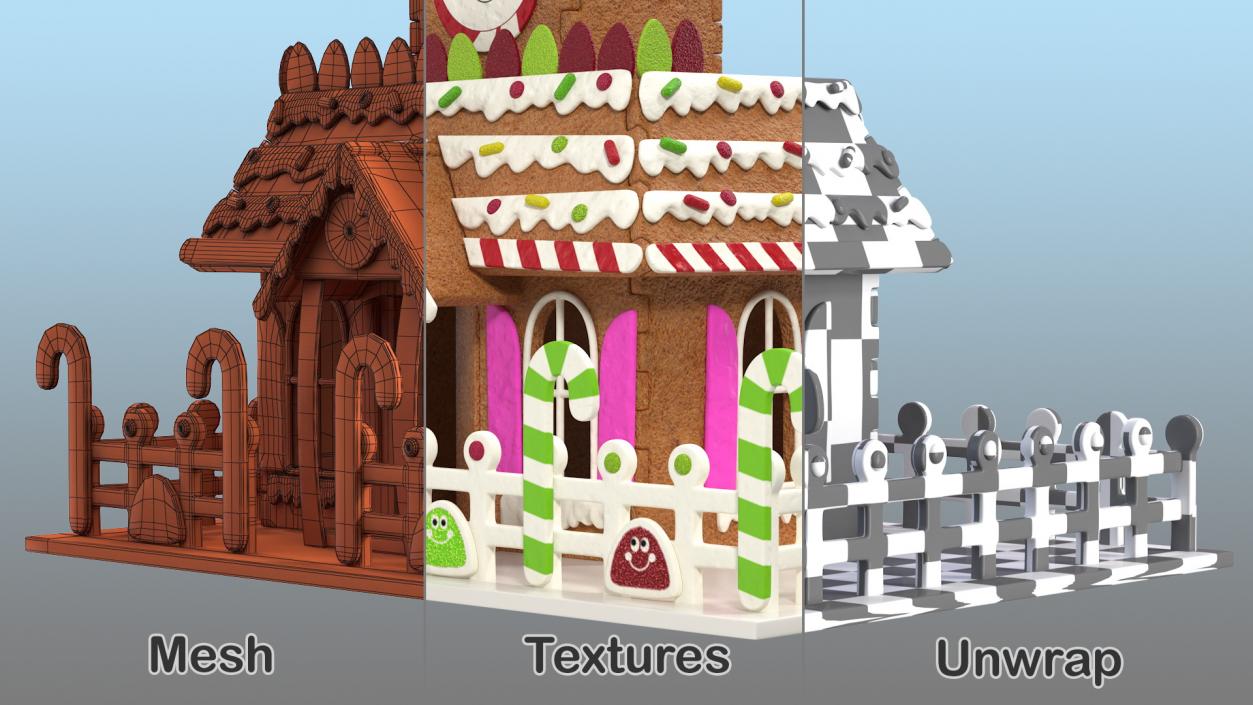 3D Cookie Dough House model