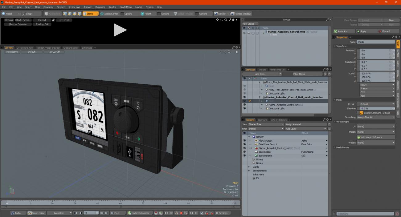 Marine Autopilot Control Unit 3D model