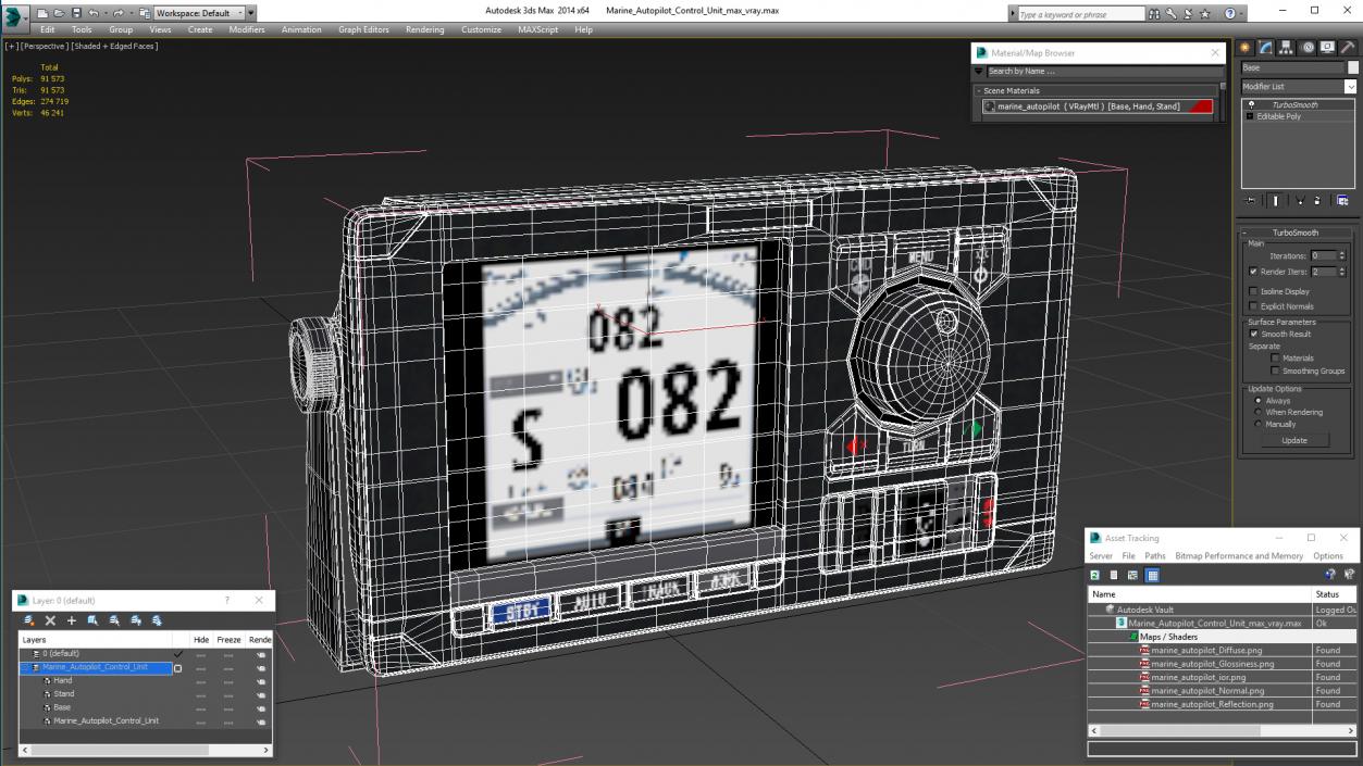 Marine Autopilot Control Unit 3D model