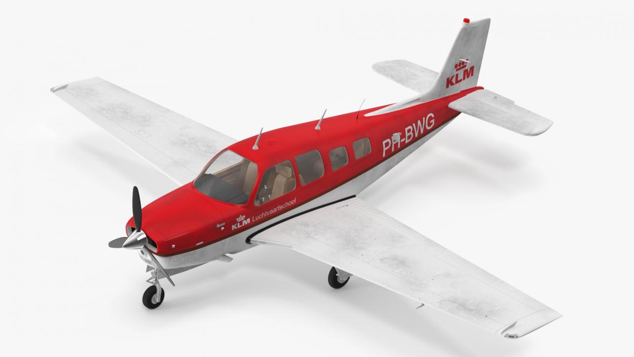 Light Aircraft Beechcraft Bonanza G-36 KLM 3D