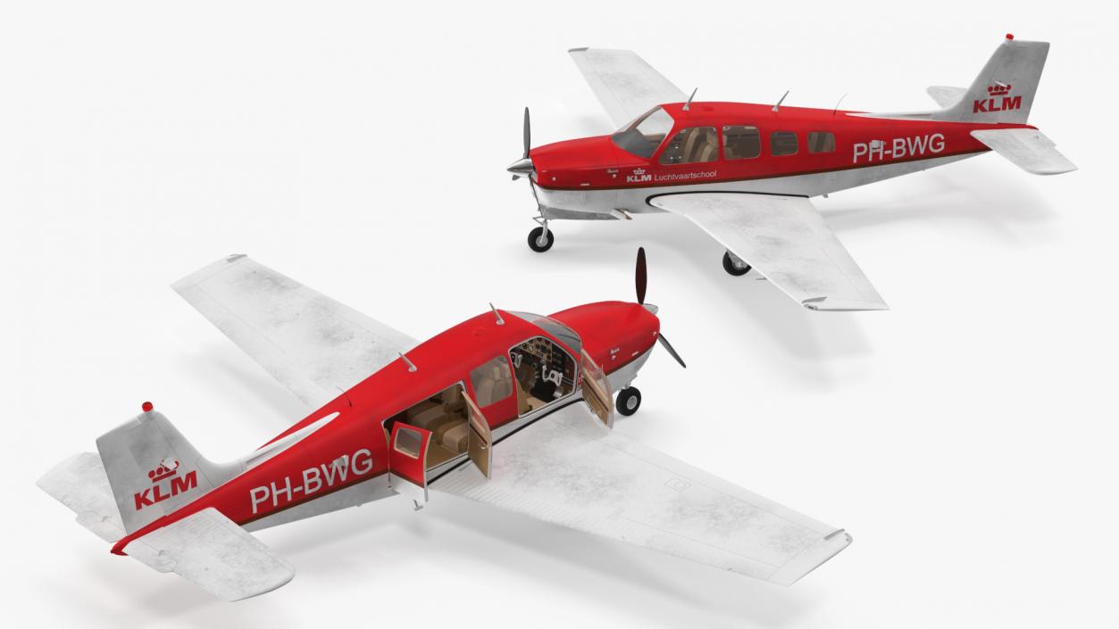 Light Aircraft Beechcraft Bonanza G-36 KLM 3D