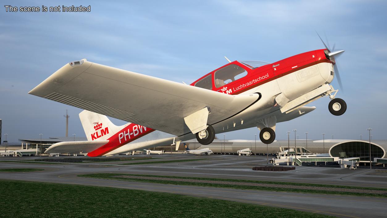 Light Aircraft Beechcraft Bonanza G-36 KLM 3D