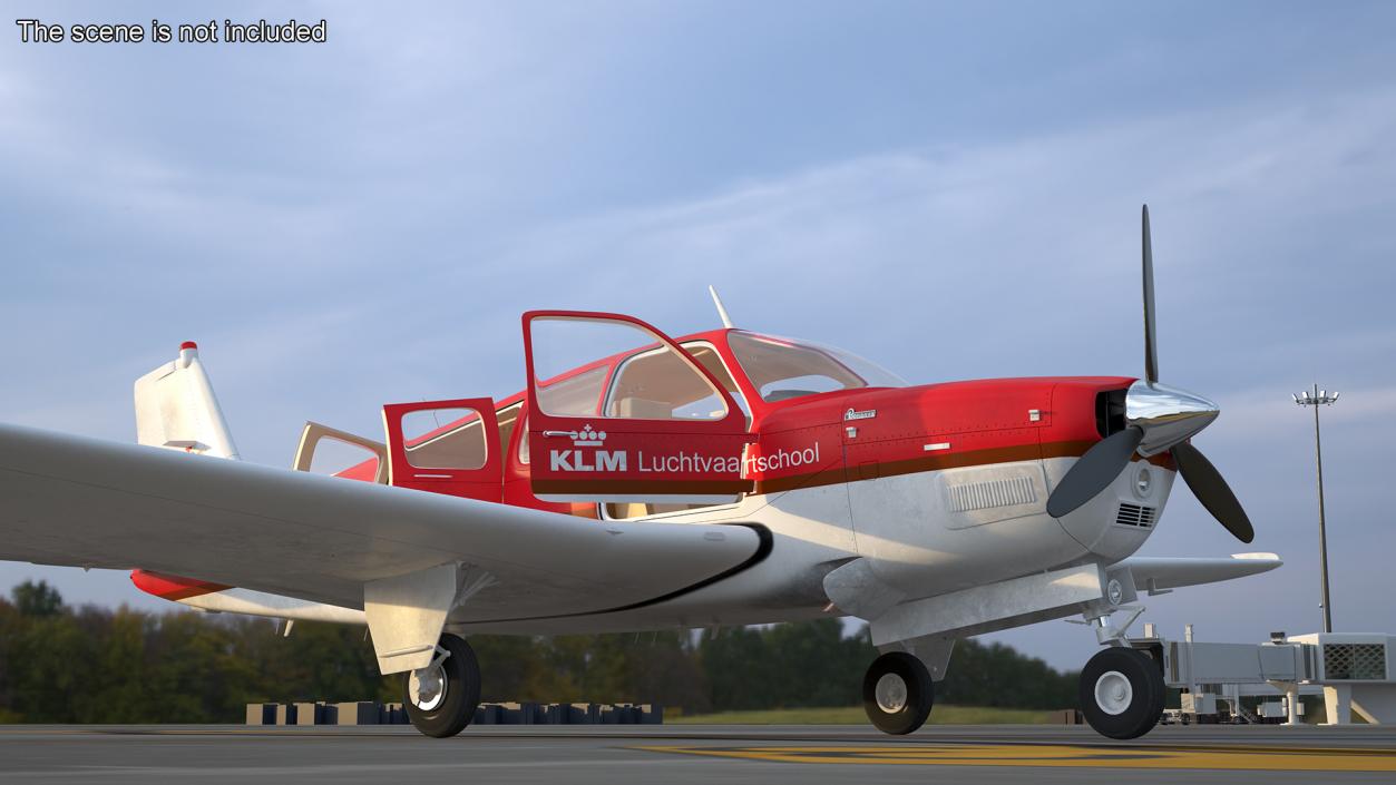 Light Aircraft Beechcraft Bonanza G-36 KLM 3D