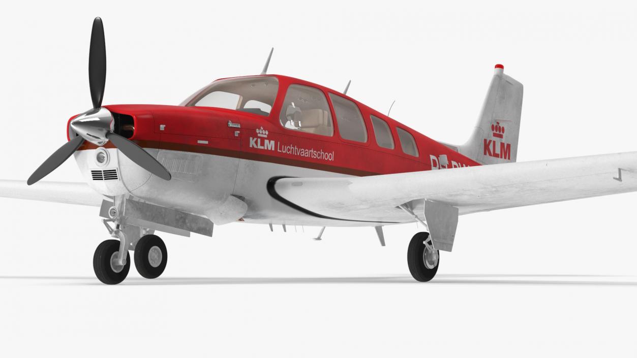 Light Aircraft Beechcraft Bonanza G-36 KLM 3D