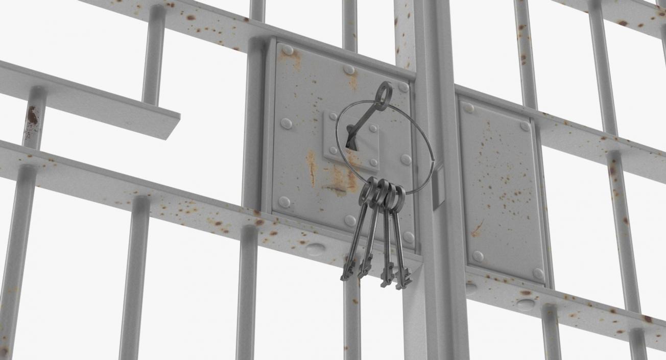 Prison Space with Male Skeleton Collection 2 3D model