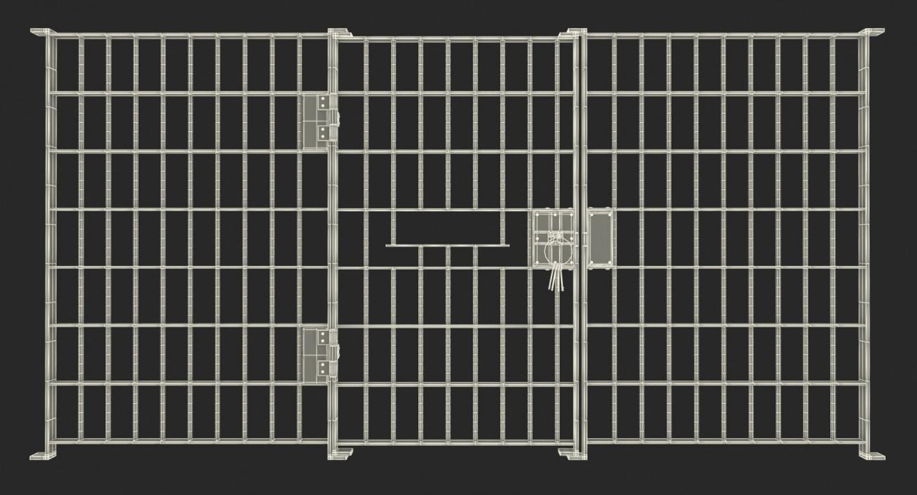 Prison Space with Male Skeleton Collection 2 3D model