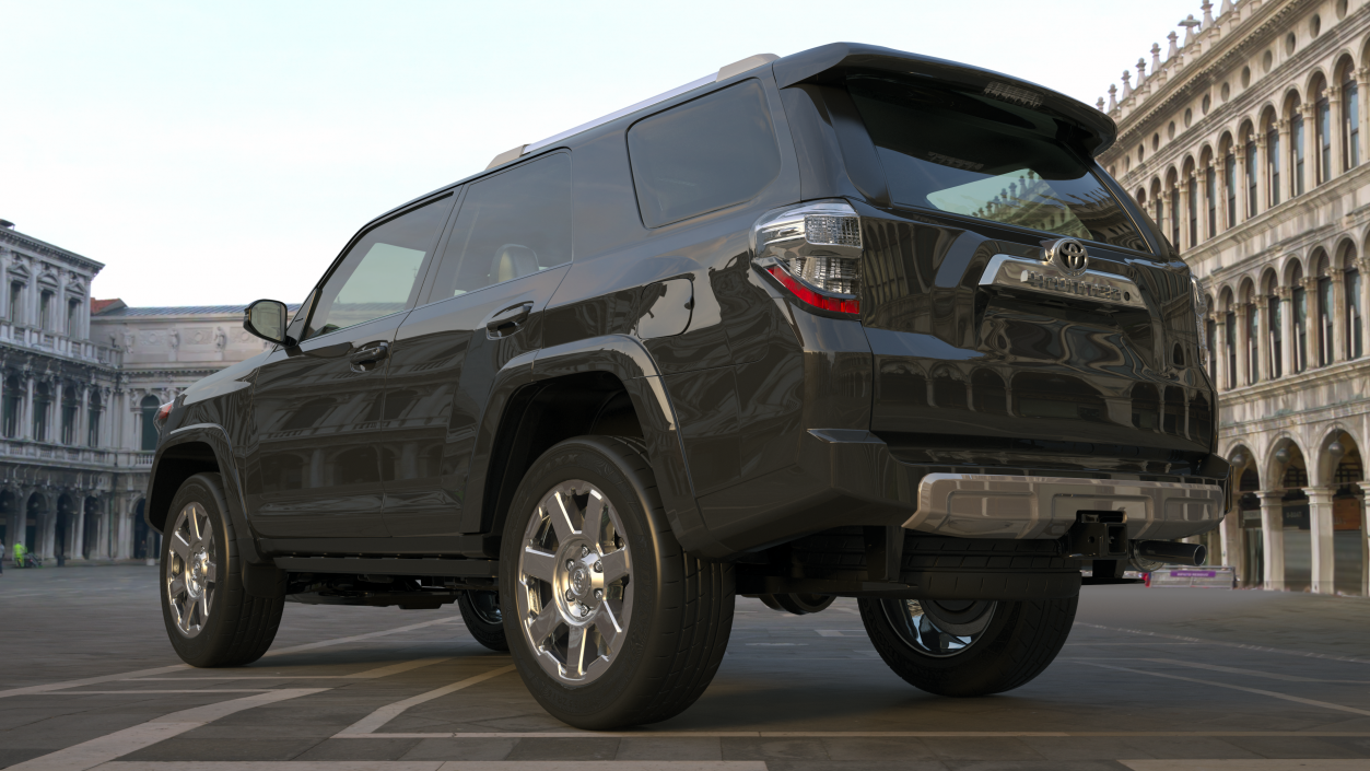 3D model Toyota 4Runner SUV Rigged