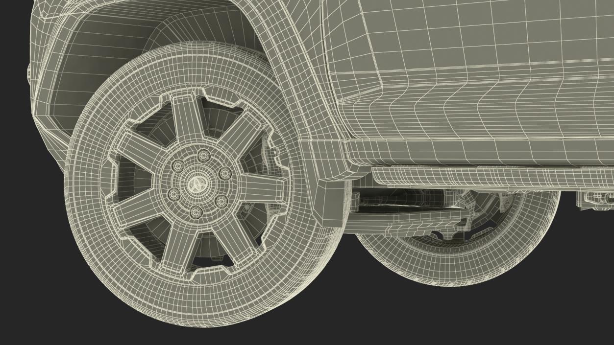 3D model Toyota 4Runner SUV Rigged