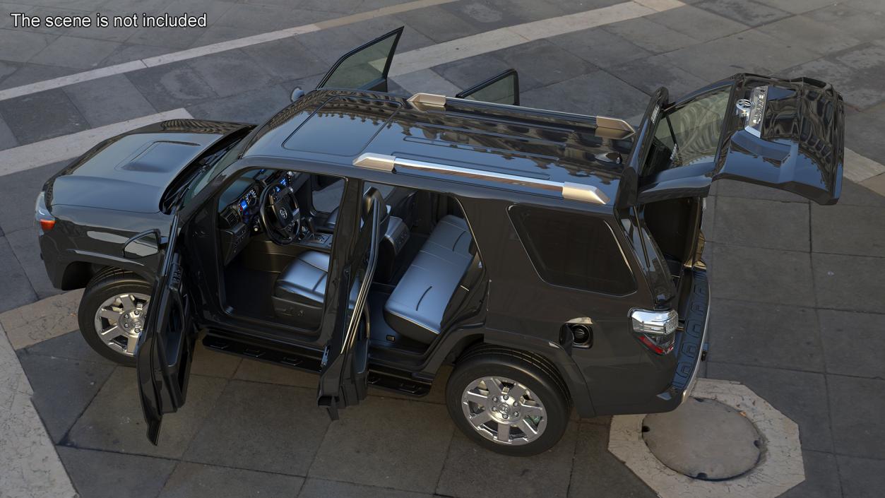 3D model Toyota 4Runner SUV Rigged