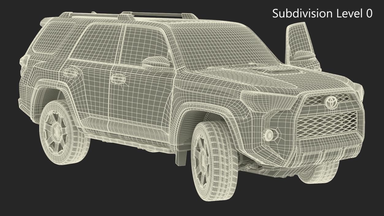 3D model Toyota 4Runner SUV Rigged