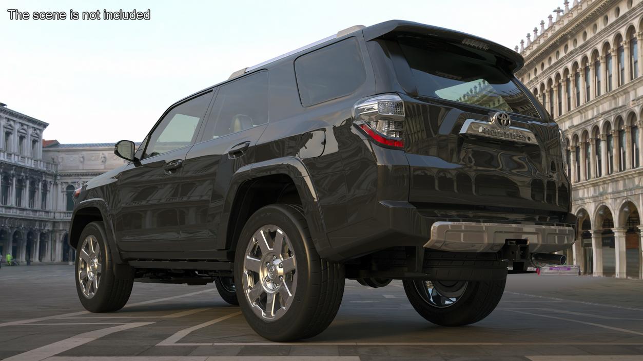 3D model Toyota 4Runner SUV Rigged