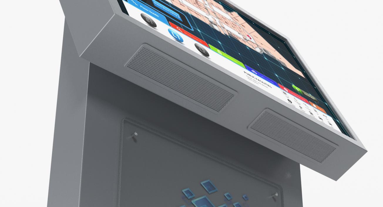 3D Electronic Kiosks Collection model