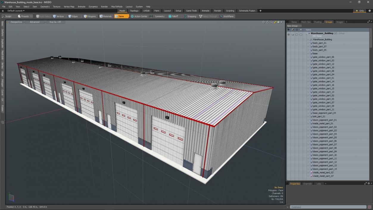 3D model Warehouse Building 4