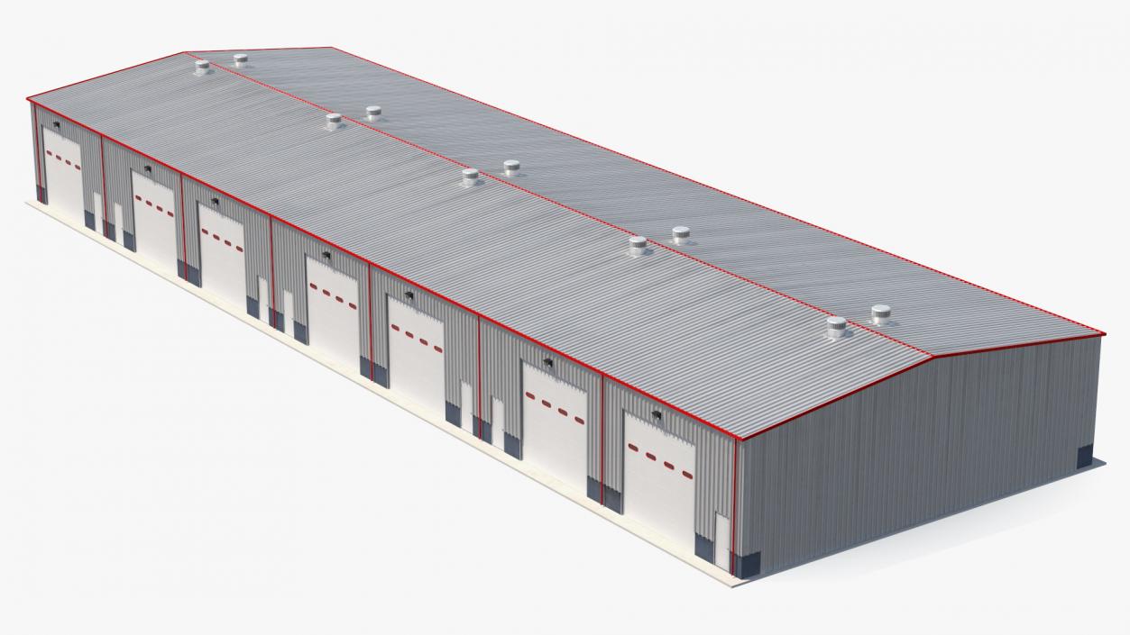 3D model Warehouse Building 4