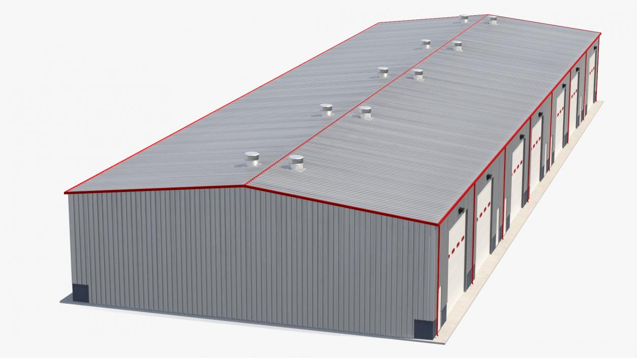 3D model Warehouse Building 4