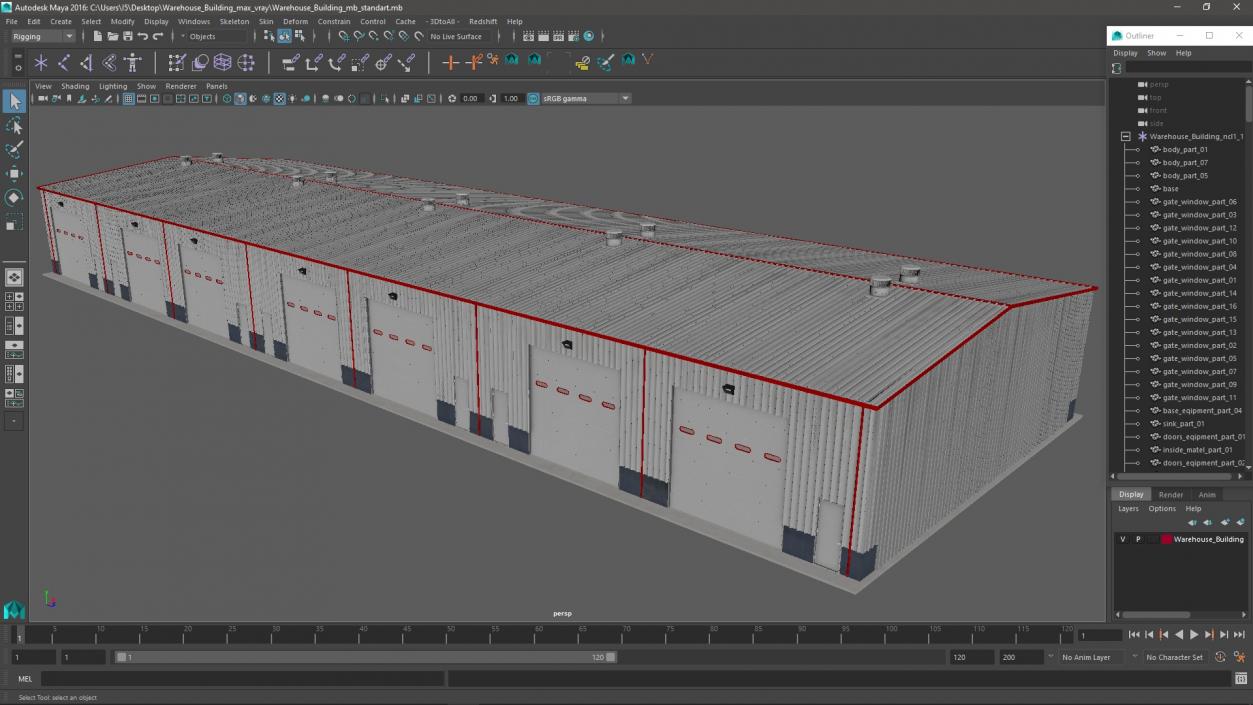 3D model Warehouse Building 4