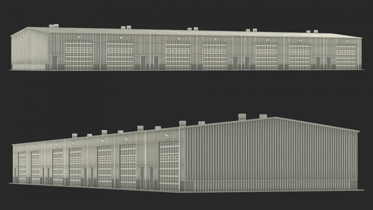 3D model Warehouse Building 4