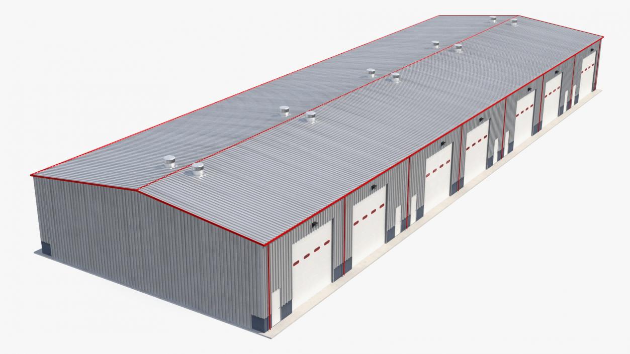 3D model Warehouse Building 4