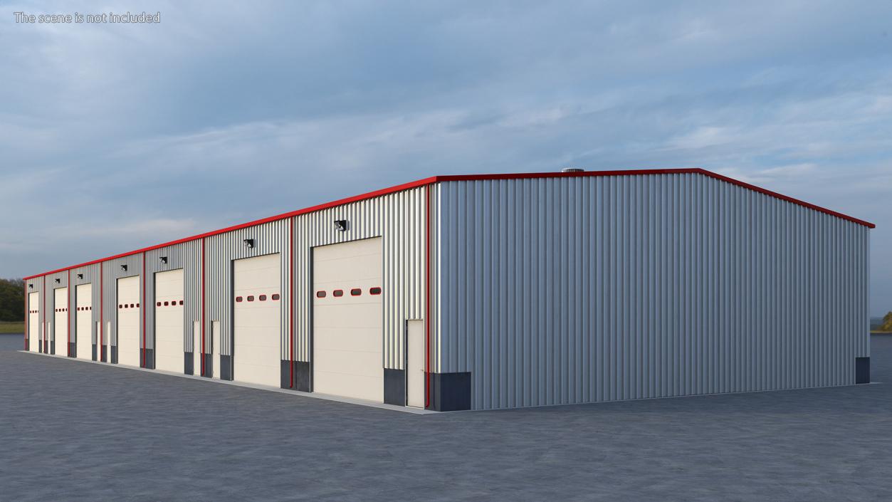 3D model Warehouse Building 4