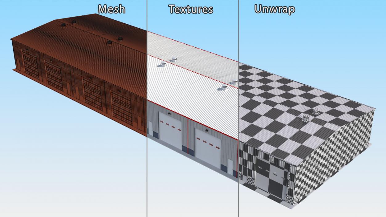 3D model Warehouse Building 4